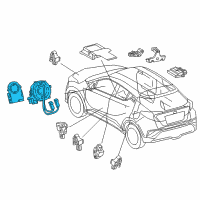 OEM 2020 Toyota C-HR Clock Spring Diagram - 84307-10020