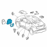 OEM 2020 Toyota C-HR Clock Spring Diagram - 84308-F4020