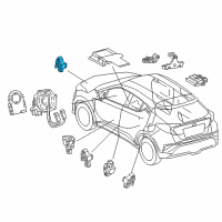 OEM 2021 Toyota C-HR Front Sensor Diagram - 89173-F9010