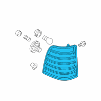 OEM 2006 Mercury Mountaineer Combo Lamp Assembly Diagram - 8L9Z-13404-A