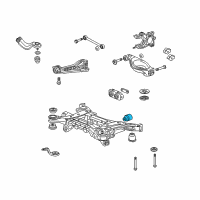 OEM 2017 Acura RDX Rubber, Left Rear Differential Mounting Diagram - 50740-STK-A00