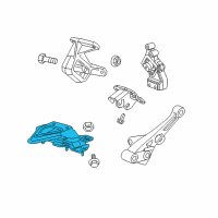 OEM 2006 Dodge Dakota Bracket-Transmission Mount Diagram - 52013582AC