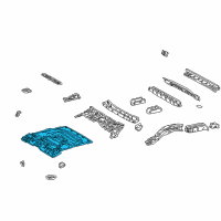 OEM 1996 Toyota RAV4 Pan, Rear Floor Diagram - 58311-42030