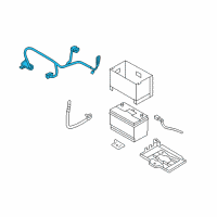 OEM 2011 Hyundai Santa Fe Wiring Harness-Battery POSITIV Diagram - 91851-0W000