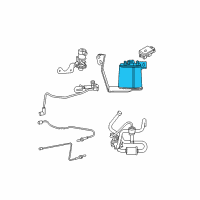 OEM 2004 Jeep Grand Cherokee CANISTER-Vapor Diagram - 53013096AB