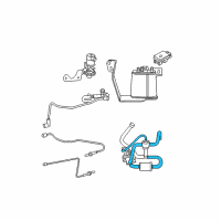 OEM 2002 Jeep Grand Cherokee Hose-Leak Detection Pump Diagram - 53013640AE