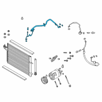 OEM Ford Escape Liquid Line Diagram - GV6Z-19A834-EE