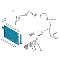 OEM 2015 Ford C-Max Condenser Diagram - CV6Z-19712-KB