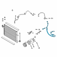 OEM 2019 Ford Escape AC Tube Diagram - GV6Z-19D742-KE