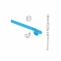 OEM 2017 Chevrolet Silverado 3500 HD Stabilizer Bar Diagram - 25803287