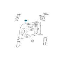 OEM Mercury Monterey Cup Holder Diagram - F78Z-1613562-AAD