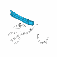 OEM 2005 Kia Sorento Oil Cooler-Automatic Transmission Diagram - 254603E600