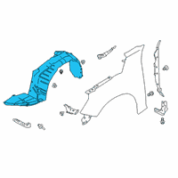 OEM Nissan Altima PROTCT Front Fender R Diagram - 63840-6CA0A