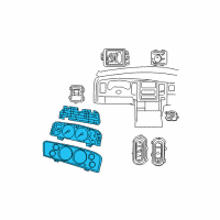 OEM Dodge Ram 2500 Cluster-Instrument Panel Diagram - 5172094AG