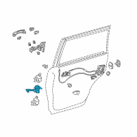 OEM 2020 Lexus LX570 Check Assembly, RR Door Diagram - 68630-60132