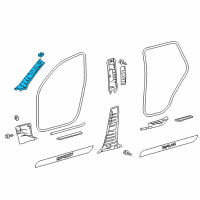 OEM Toyota RAV4 Windshield Pillar Trim Diagram - 62210-42090-A0