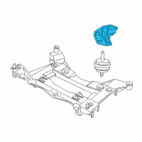 OEM Chevrolet Corvette Braket-Engine Mnt(R) Diagram - 10260643