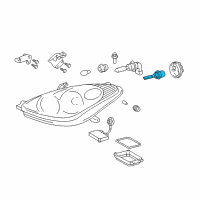 OEM 2006 Lexus ES330 Headlamp Hid Bulb, No.1 Diagram - 90981-20005