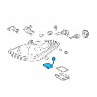 OEM 2004 Lexus ES330 Computer Sub-Assy, Headlamp Light Control Diagram - 81107-33460
