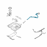 OEM Ford Edge Filler Pipe Diagram - 7T4Z-9034-A