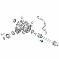 OEM Ford Axle Assembly Retainer Diagram - 6G9Z-3B477-B