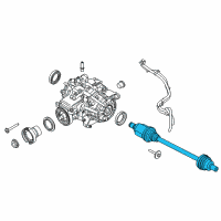 OEM 2018 Ford Focus Axle Assembly Diagram - G1FZ-4K138-A