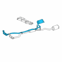 OEM 2002 Ford Thunderbird Catalytic Converter Diagram - 1W6Z-5E212-RH