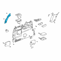 OEM 1999 Chevrolet Venture Panel Asm-Back Body Opening Side Finish *Neutral Diagram - 10435104