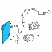 OEM 2012 Dodge Journey CONDENSER-Air Conditioning Diagram - 68102117AA