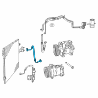 OEM 2016 Dodge Journey Line-A/C Discharge Diagram - 5058876AD