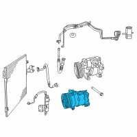 OEM Chrysler 200 COMPRES0R-Air Conditioning Diagram - 68156572AA