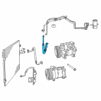 OEM 2015 Dodge Journey Line-Auxiliary A/C Suction Diagram - 68140012AC