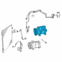 OEM 2017 Dodge Journey COMPRESOR-Air Conditioning Diagram - 68084914AC