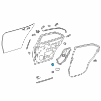 OEM Toyota C-HR Door Shell Plug Diagram - 67833-0E010
