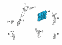 OEM 2021 Toyota Highlander ECM Diagram - 89661-0EB64