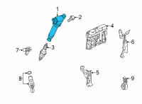 OEM 2021 Lexus RX350L Ignition Coil Assembly Diagram - 90919-A2013