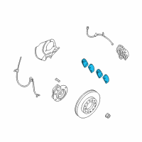 OEM Kia Sedona Pad Kit-Front Disc BRAK Diagram - 581014DA60