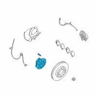 OEM Kia Sedona Front Wheel Hub Assembly Diagram - 517504D000