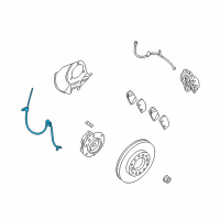 OEM 2006 Kia Sedona Sensor-Abs Front Wheel Diagram - 956704D000
