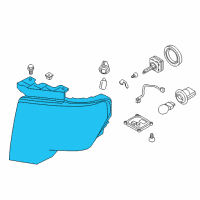OEM 2014 Ford F-150 Composite Headlamp Diagram - DL3Z-13008-CB