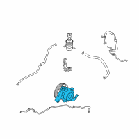 OEM 2008 Hyundai Santa Fe Pump Assembly-Power Steering Oil Diagram - 57100-0W500