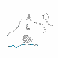 OEM Hyundai Santa Fe Hose Assembly-Return"A" Diagram - 57520-0W000