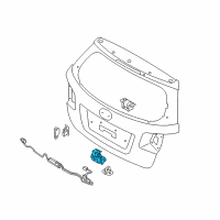 OEM 2013 Kia Soul Tail Gate Latch Assembly Diagram - 812301H000