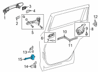 OEM 2021 Toyota Venza Door Check Diagram - 68630-48090