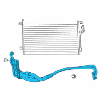 OEM 2015 Dodge Journey Hose-Oil Cooler Pressure And Ret Diagram - 5058946AD