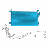 OEM 2012 Dodge Journey Transmission Oil Cooler Diagram - 5058935AB