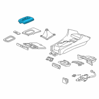 OEM 1998 Acura Integra Escutcheon, Console Diagram - 54711-ST7-A82