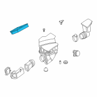 OEM BMW 528i Engine Air Filter Diagram - 13-71-7-605-436