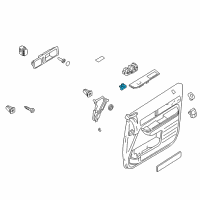 OEM 2010 Lincoln Town Car Mirror Switch Diagram - 7A1Z-17B676-AC