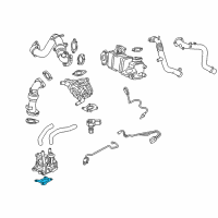 OEM 2021 GMC Sierra 2500 HD EGR Valve Gasket Diagram - 12677819